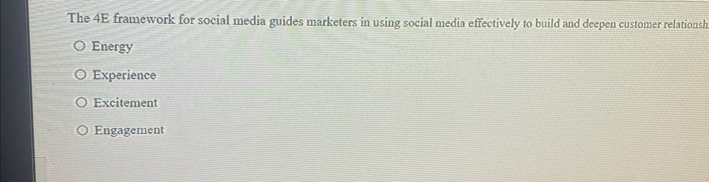  The 4E framework for social media guides marketers in using social