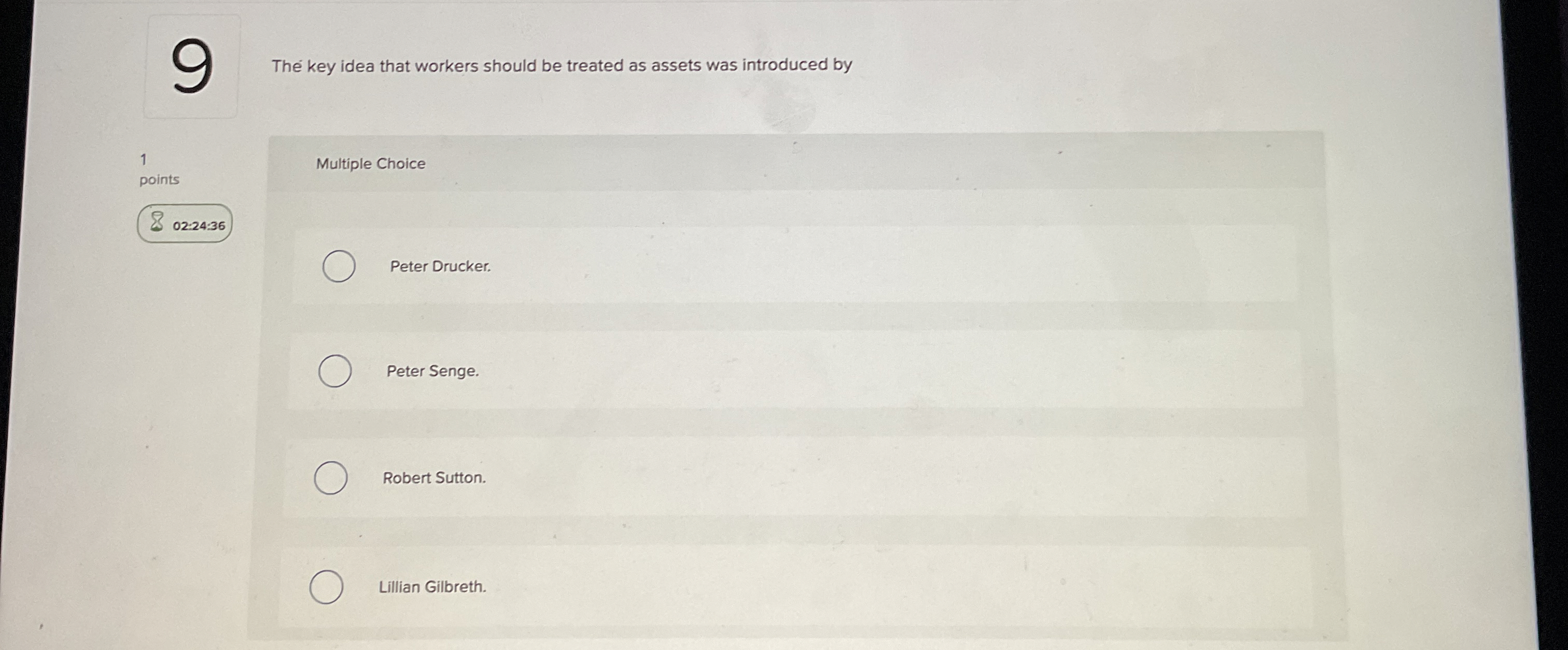  The key idea that workers should be treated as assets was