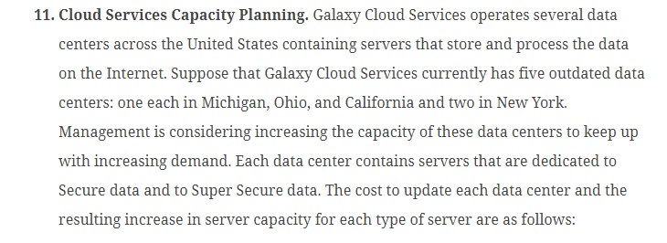  Cloud Services Capacity Planning. Galaxy Cloud Services operates several data centers