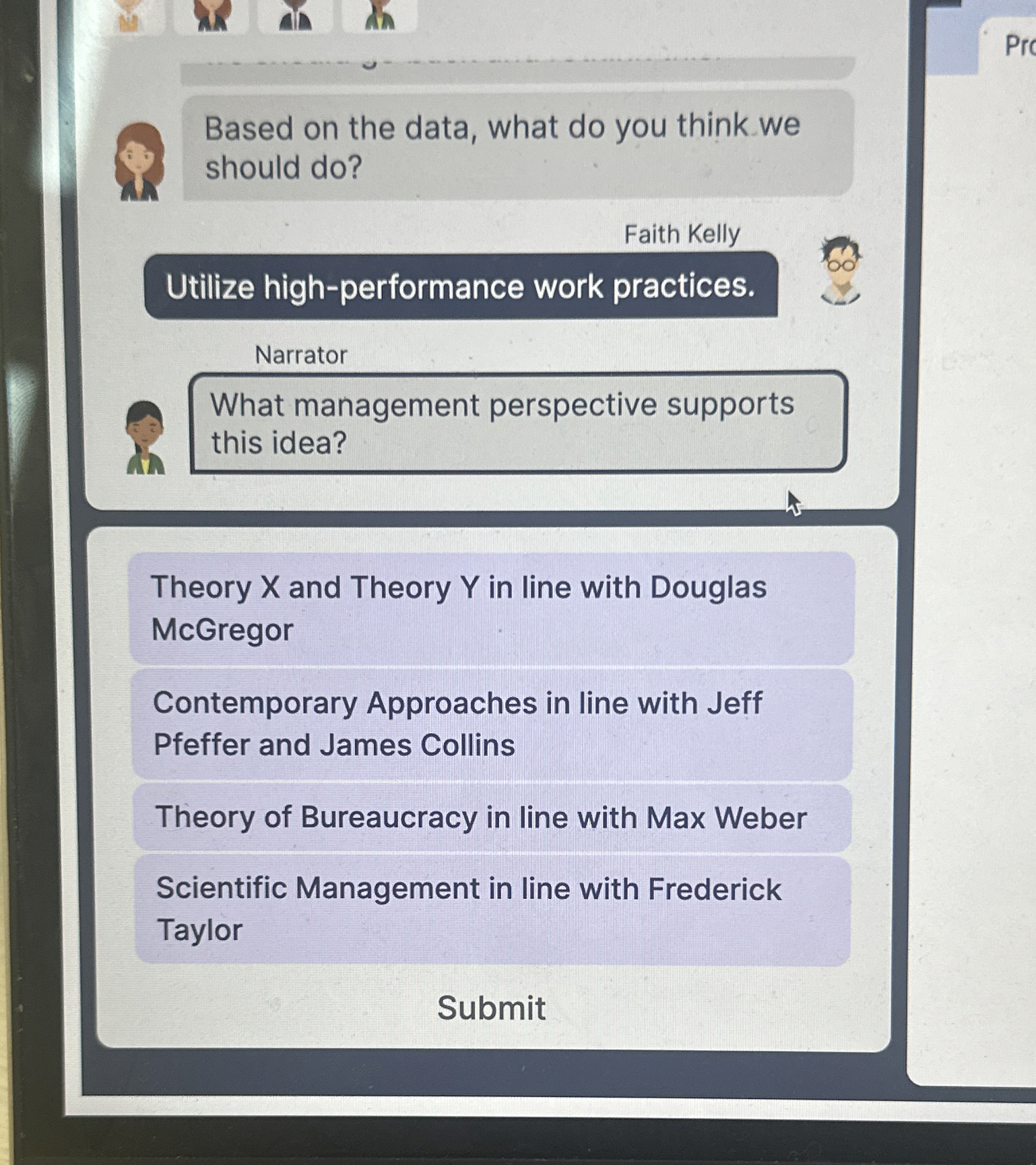  Based on the data, what do you think.we should do? Faith