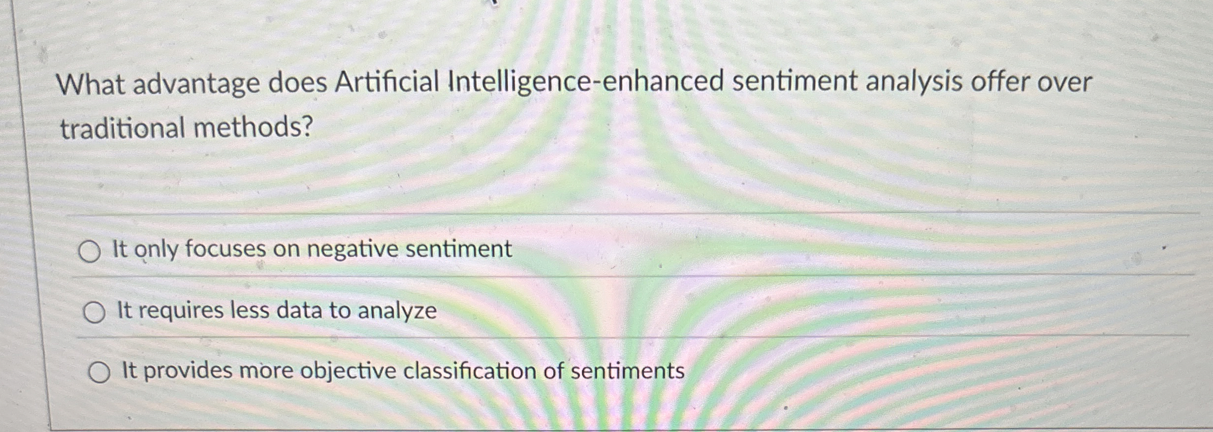  What advantage does Artificial Intelligence-enhanced sentiment analysis offer over traditional methods?
