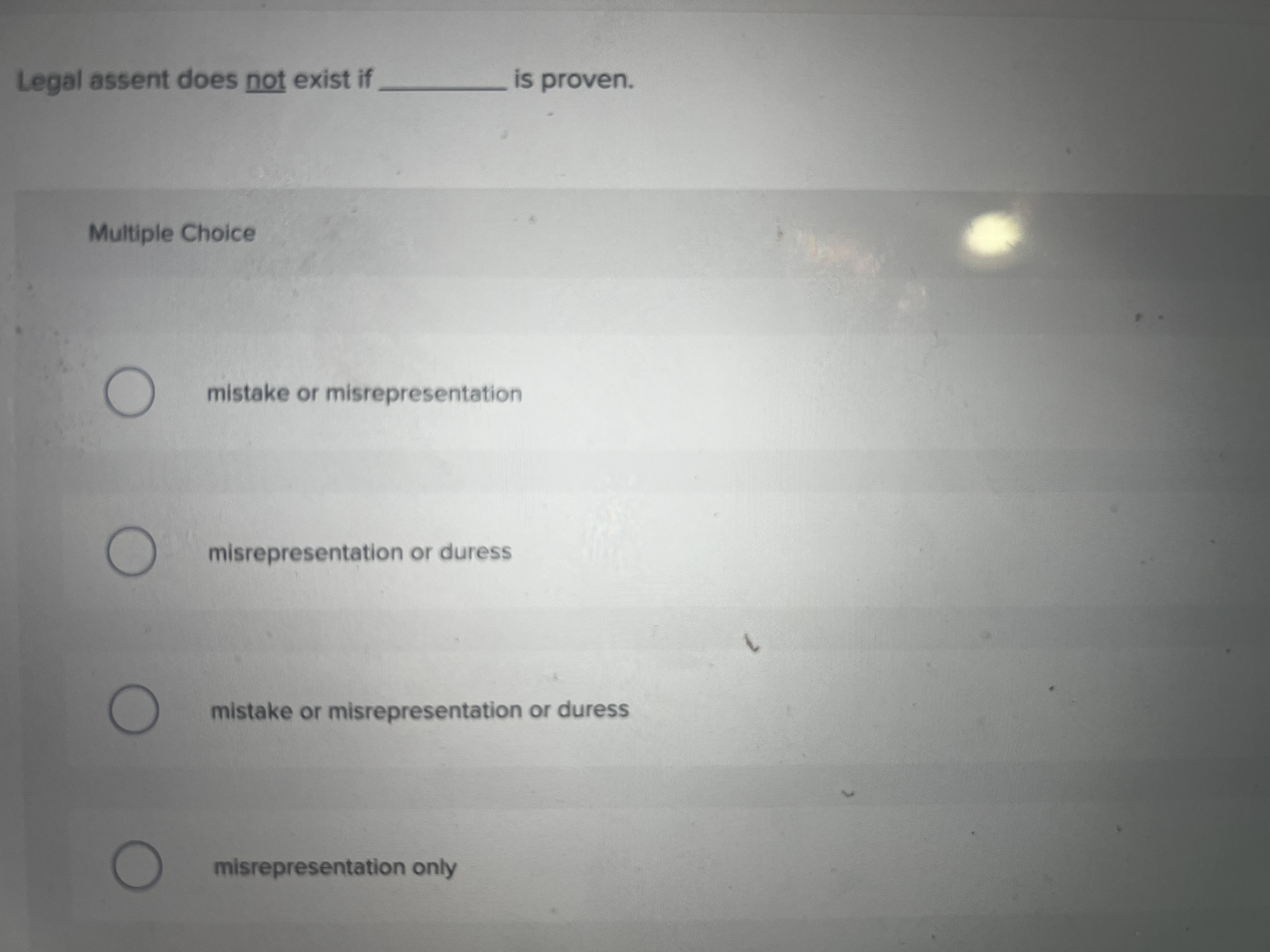  Which of the following does not trigger a successful request for