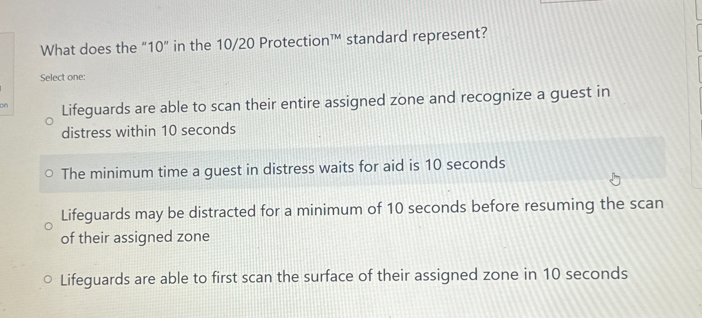  What does the "10" in the 1020 Protection ?TM standard represent?