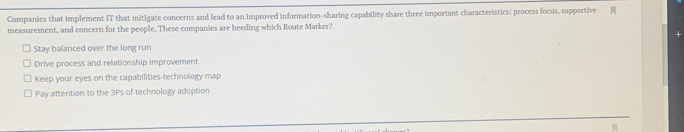  Companies that implement IT that mitigate concerns and lead to an