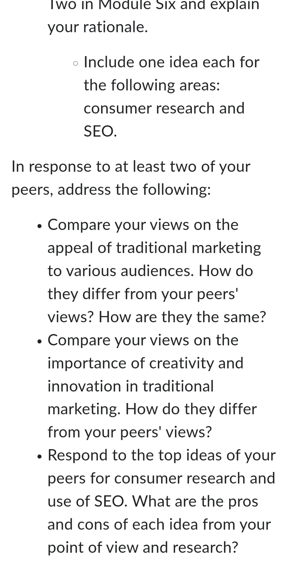  please answer this question below in details. 4-1 Discussion: Creativity and