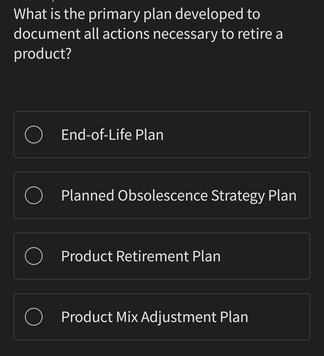  What is the primary plan developed to document all actions necessary