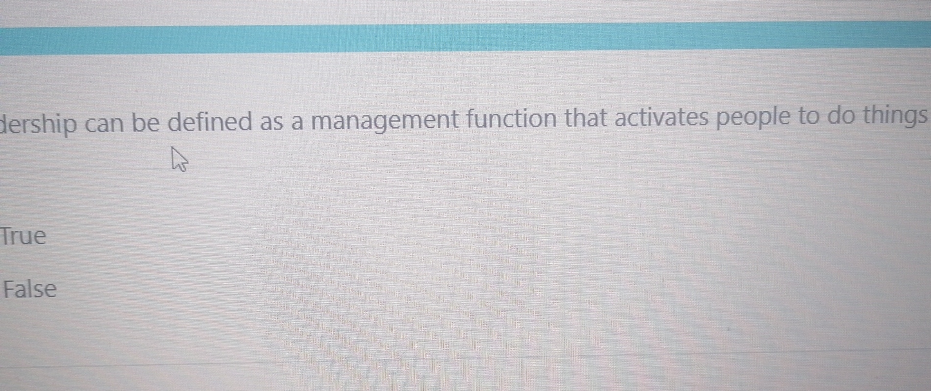  dership can be defined as a management function that activates people