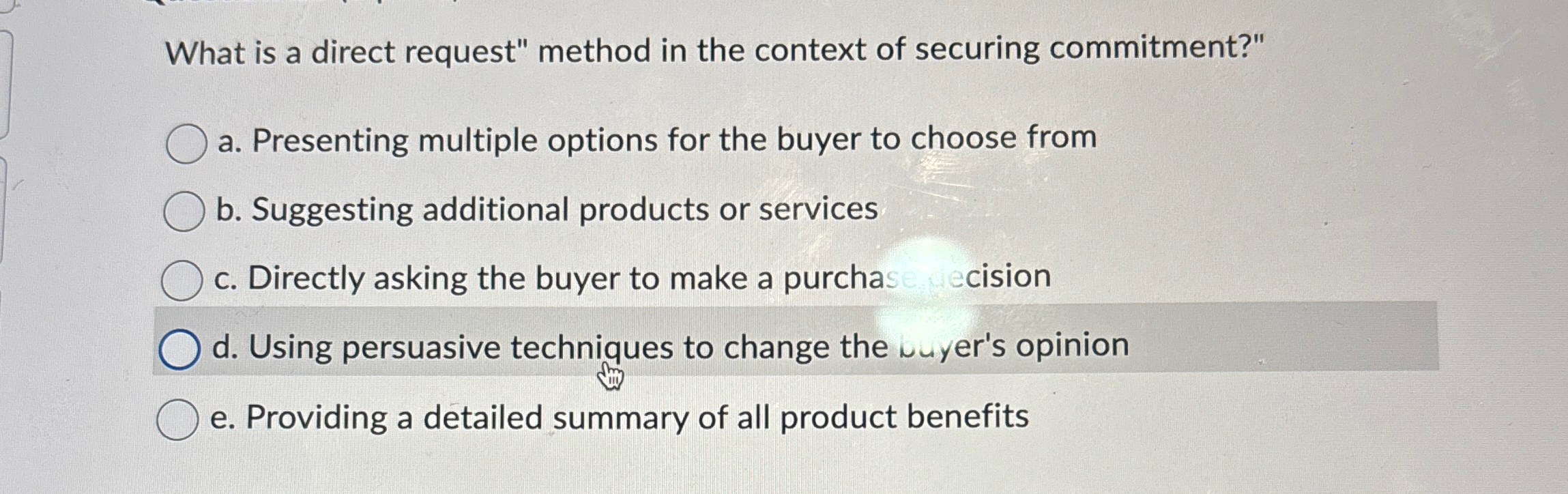  What is a direct request" method in the context of securing
