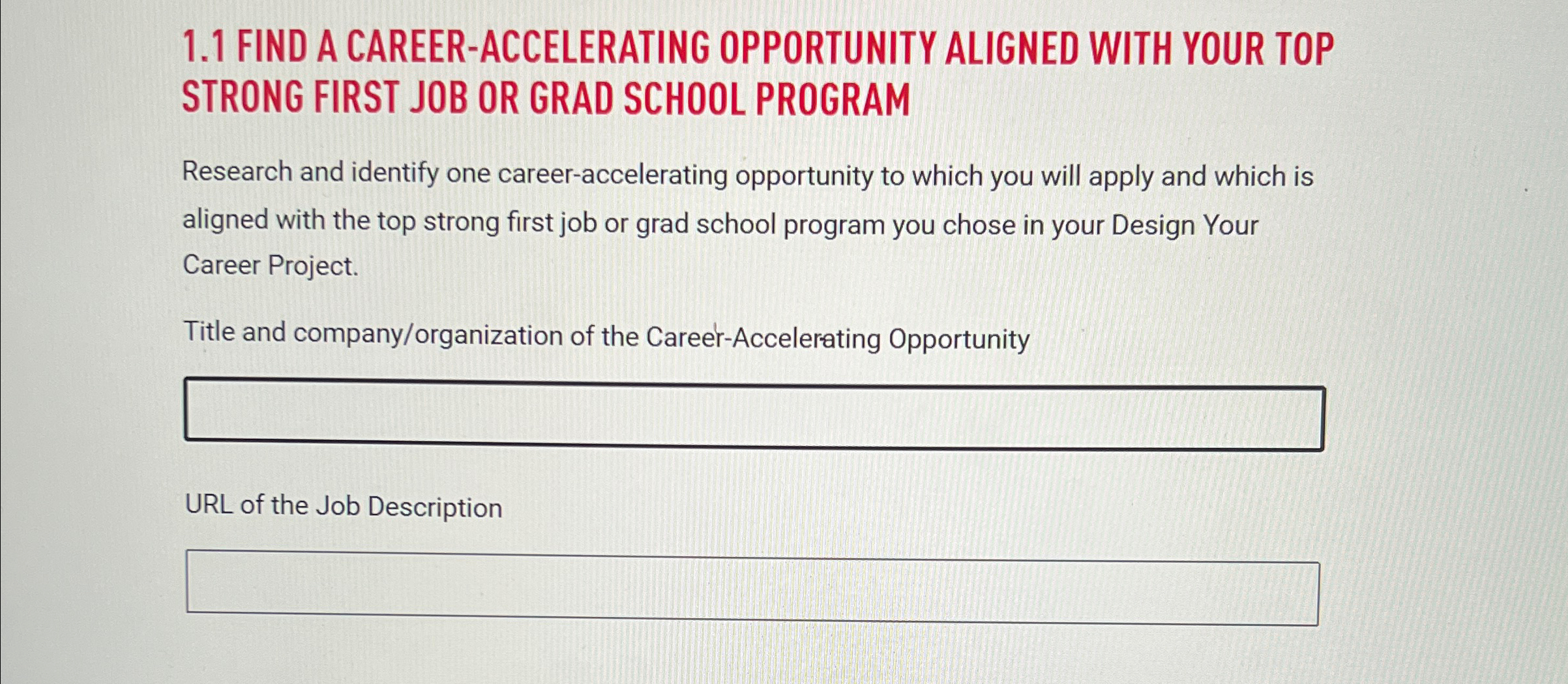  1.1 FIND A CAREER-ACCELERATING OPPORTUNITY ALIGNED WITH YOUR TOP STRONG FIRST