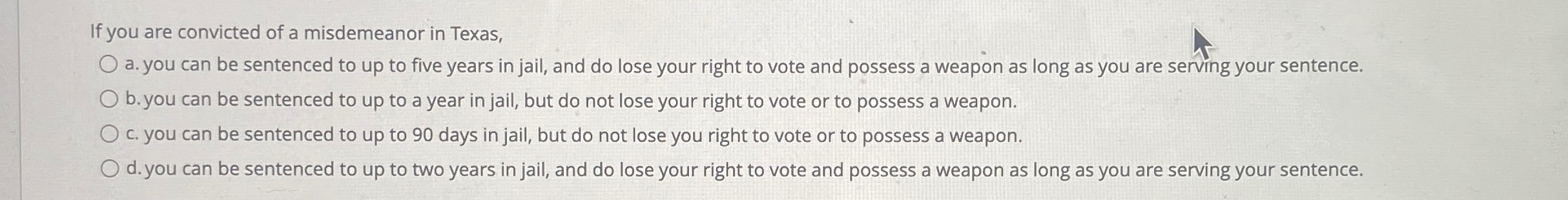  q, can result in a jail sentence while can result in