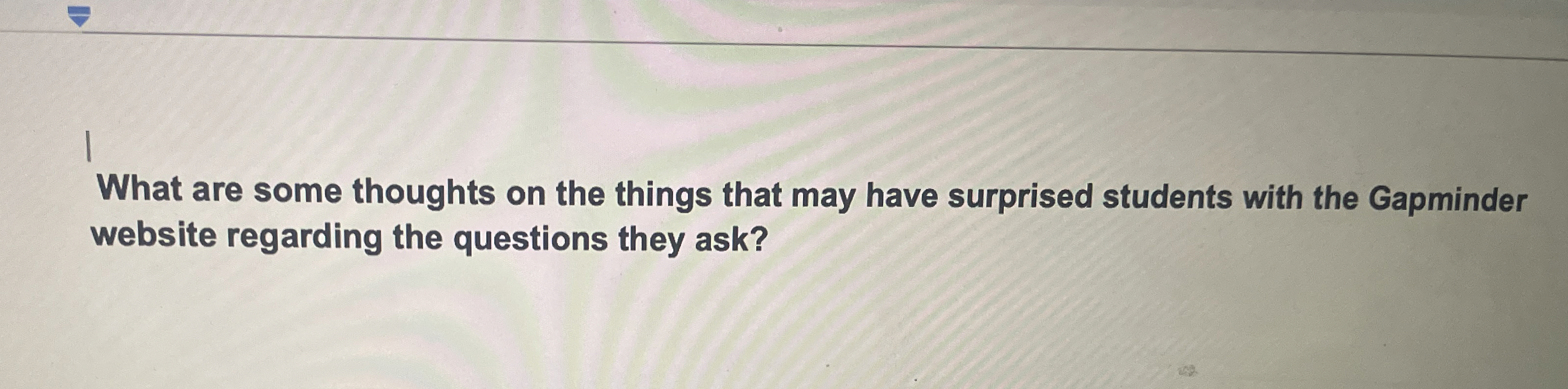  1 What are some thoughts on the things that may have