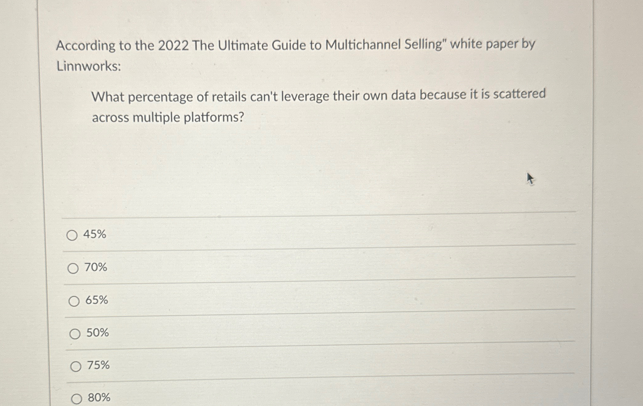  According to the 2022 The Ultimate Guide to Multichannel Selling" white