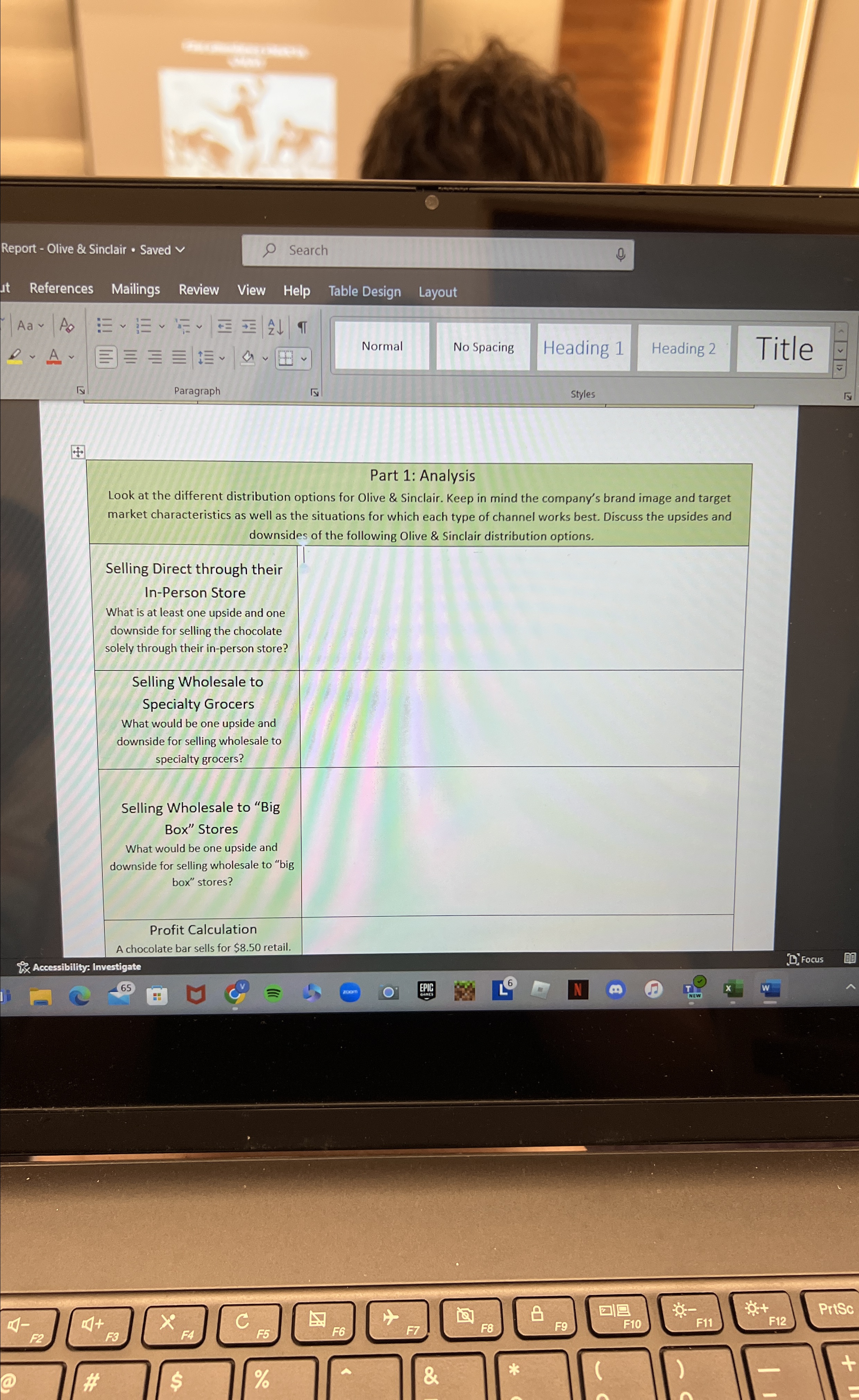 Report - Olive & Sinclair * Saved Search 0 References Mailings