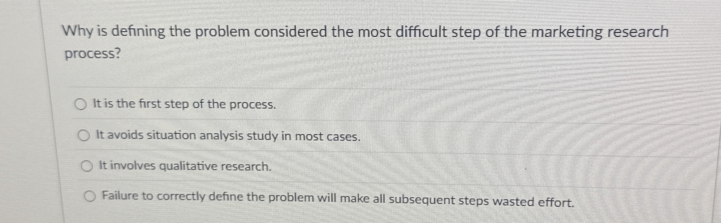  Why is defining the problem considered the most difficult step of