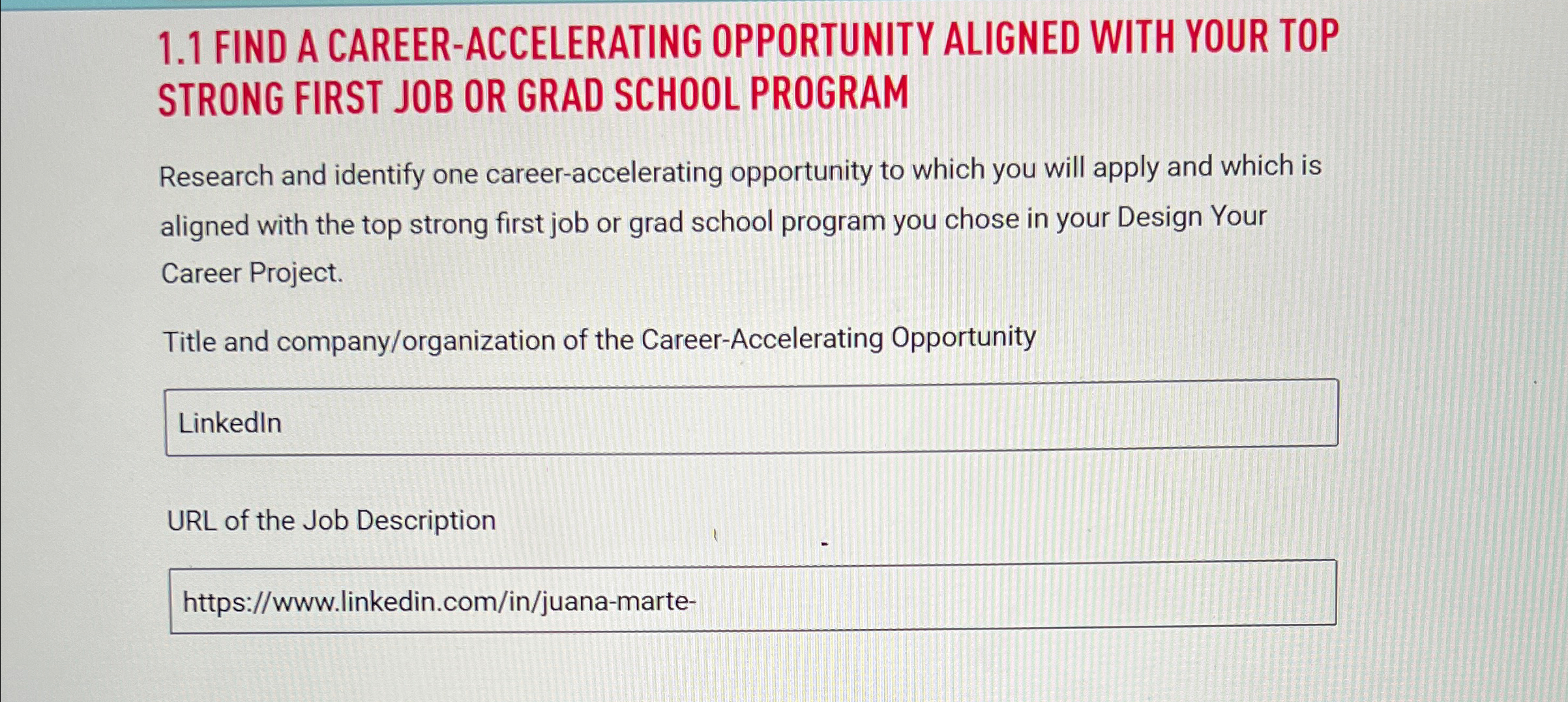 1.1 FIND A CAREER-ACCELERATING OPPORTUNITY ALIGNED WITH YOUR TOP STRONG FIRST