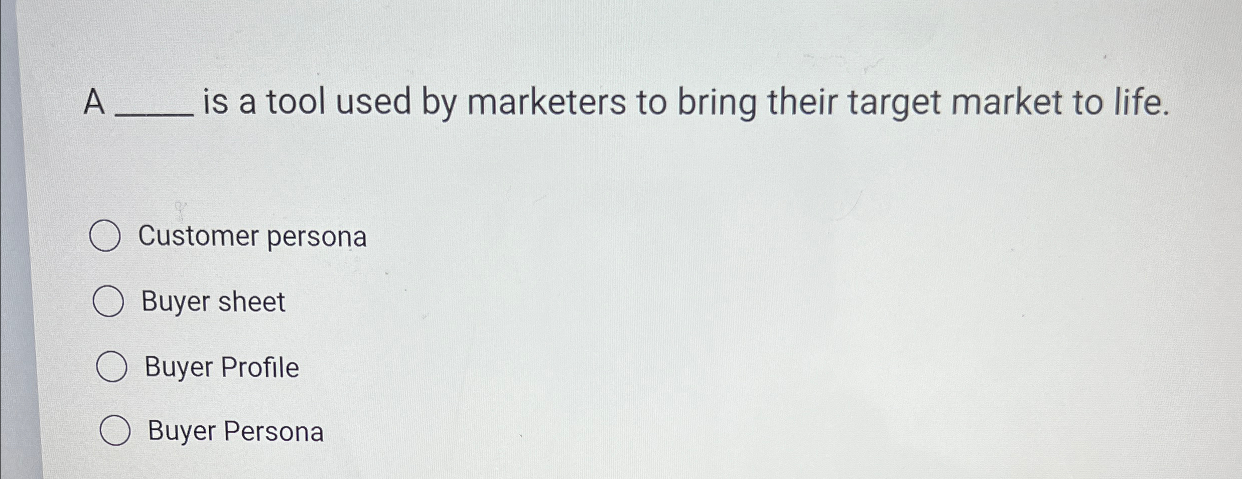  A q, is a tool used by marketers to bring their