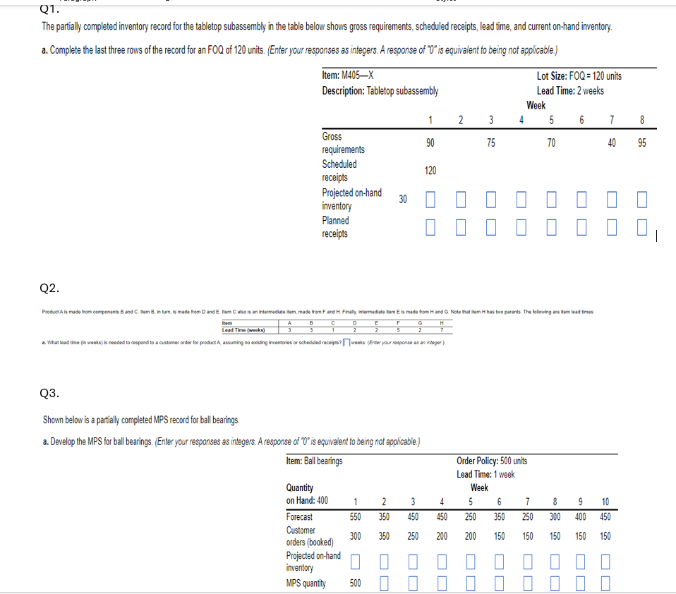  Please solve this 3 questions with explanation and make it correct.