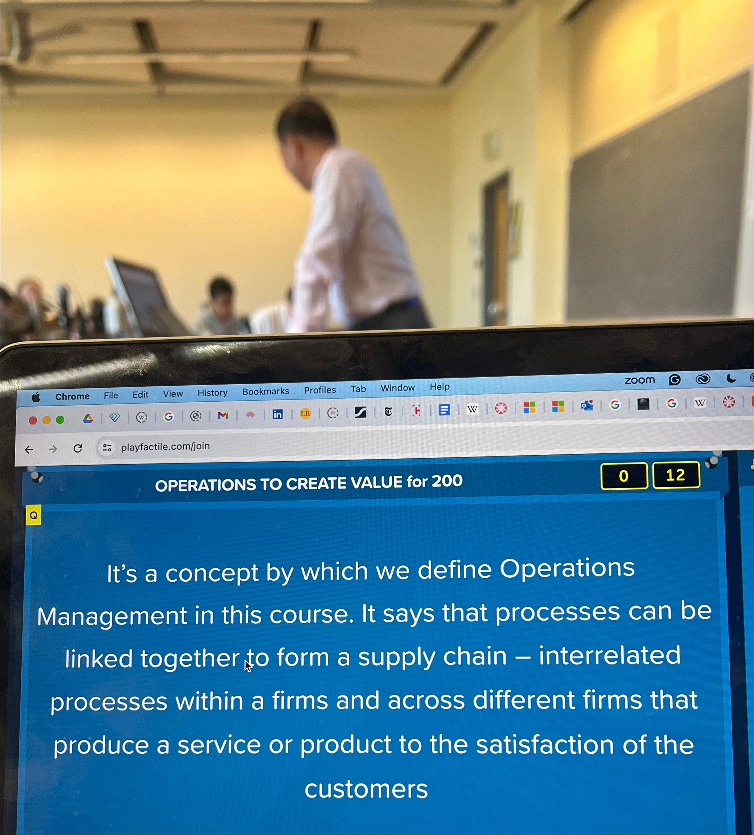  playfactile.com/join OPERATIONS TO CREATE VALUE for 200 0 12 It's a