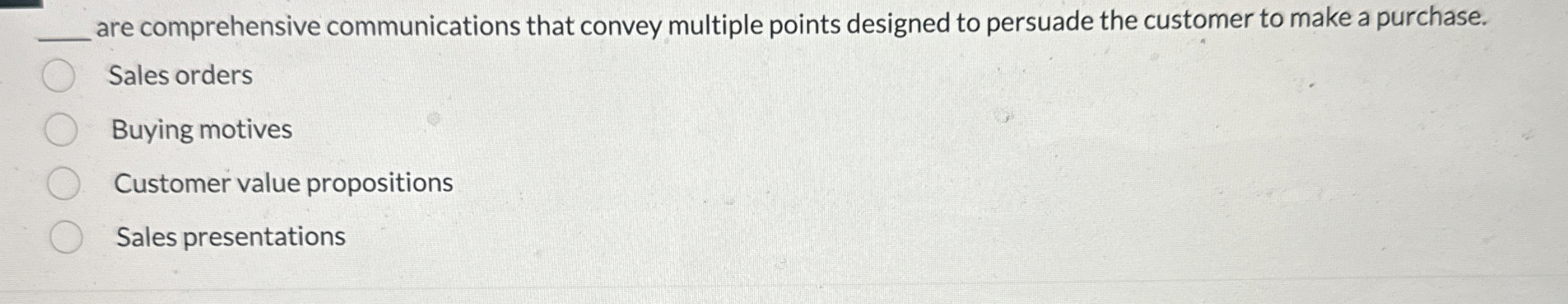  are comprehensive communications that convey multiple points designed to persuade the