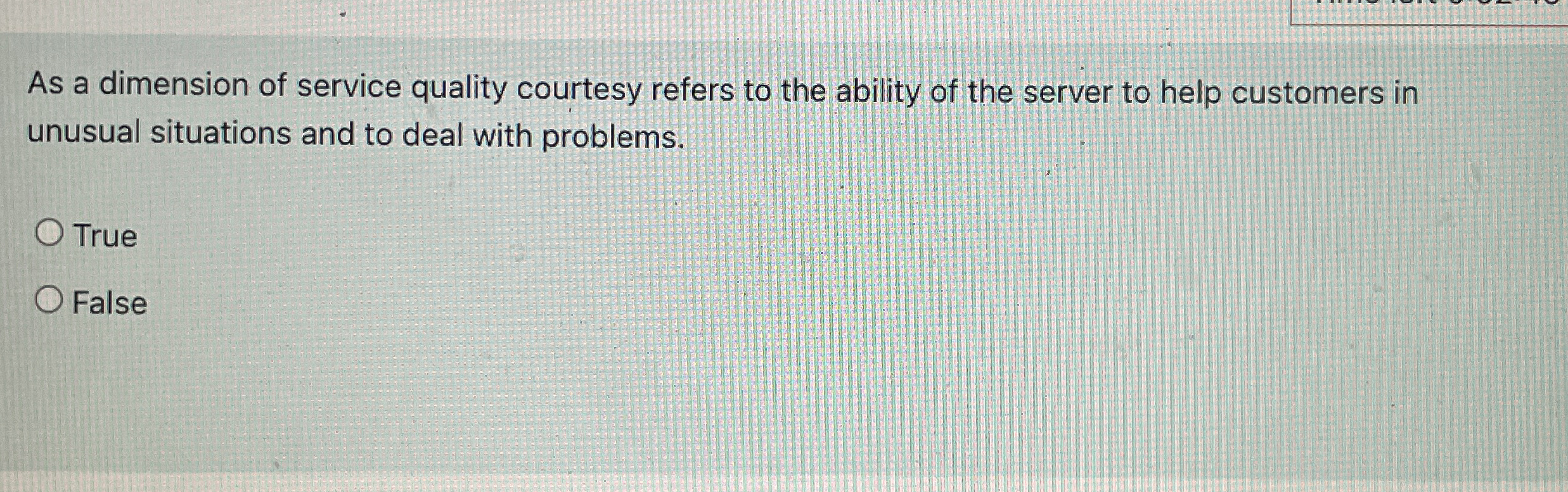  Performance and special features are both considered to be dimensions of