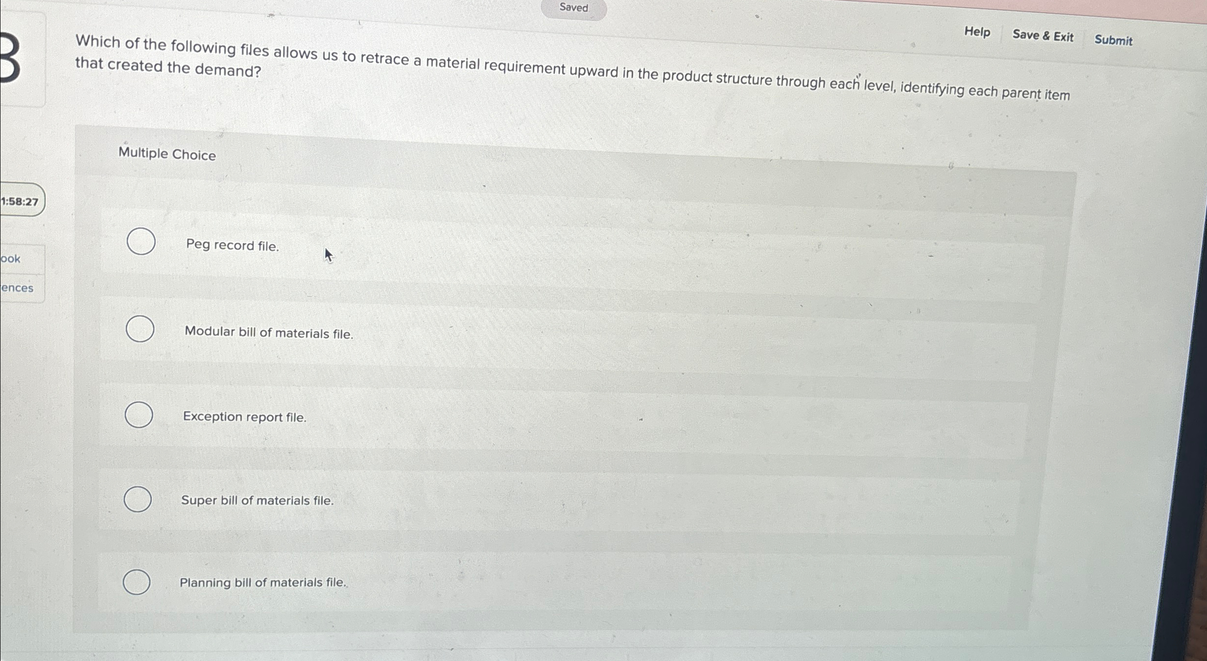  Saved Help Save & Exit Submit that created the demand? Multiple