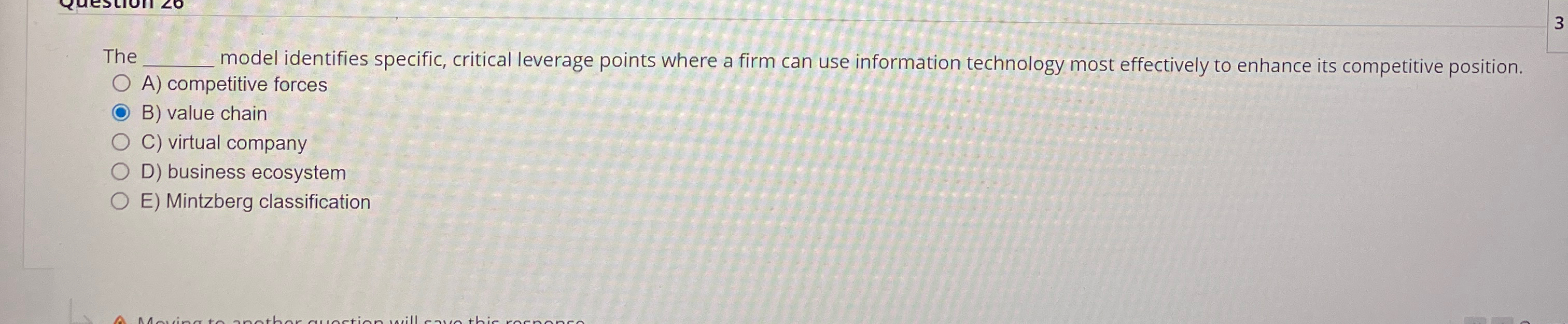  The q, model identifies specific, critical leverage points where a firm