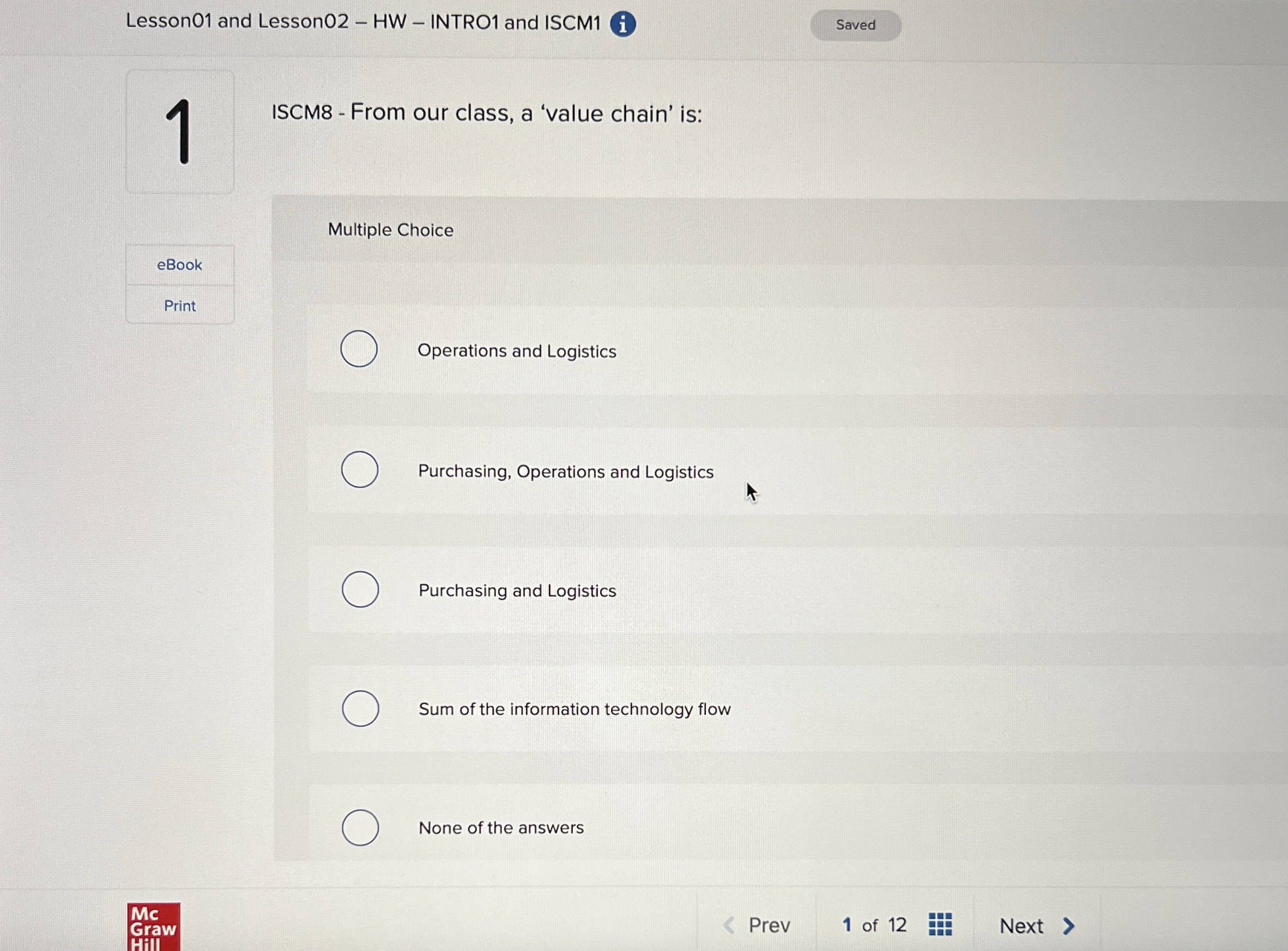  Lesson01 and Lesson02- HW - INTRO1 and ISCM1(i) 1 ISCM8- From