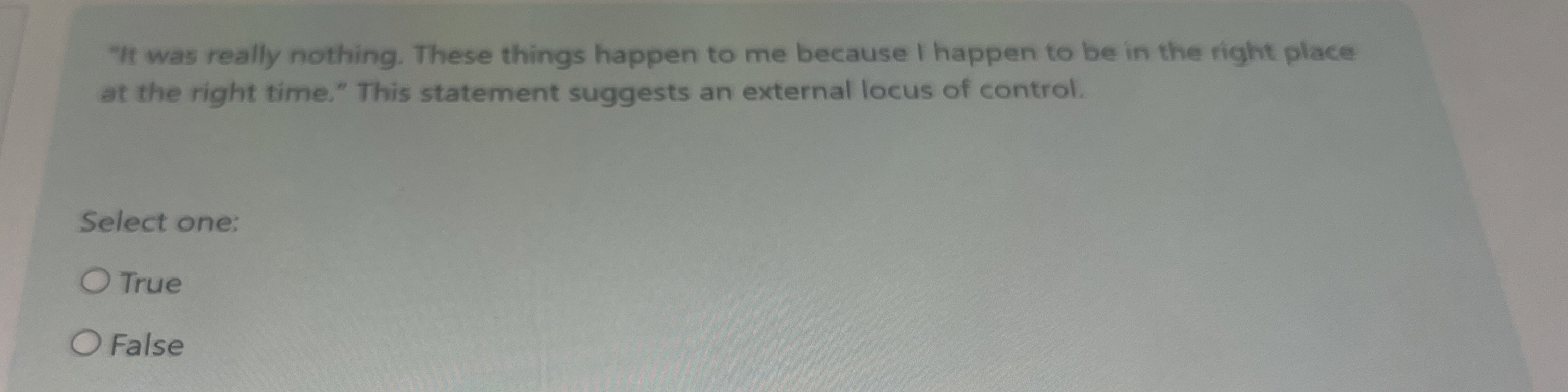  "It was really nothing. These things happen to me because I