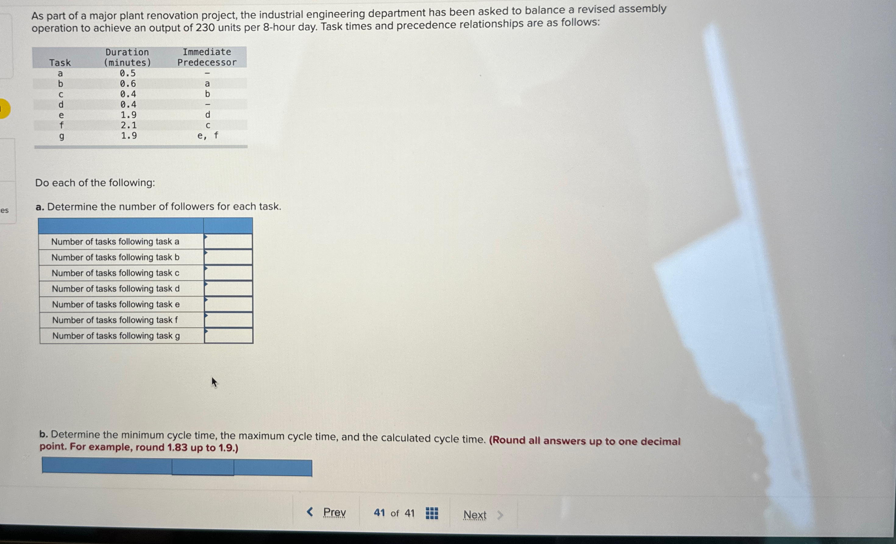  Parts a and b are pictured. Please also complete c-e, which