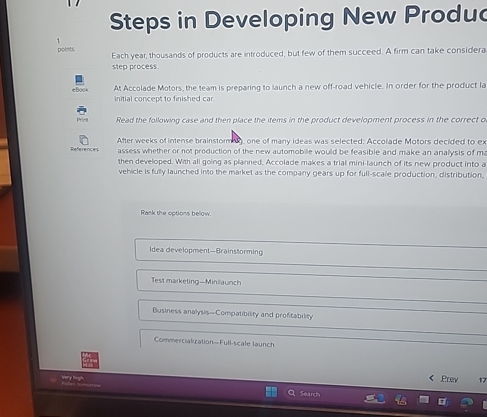  Steps in Developing New Produc 1 points Each year, thousands of