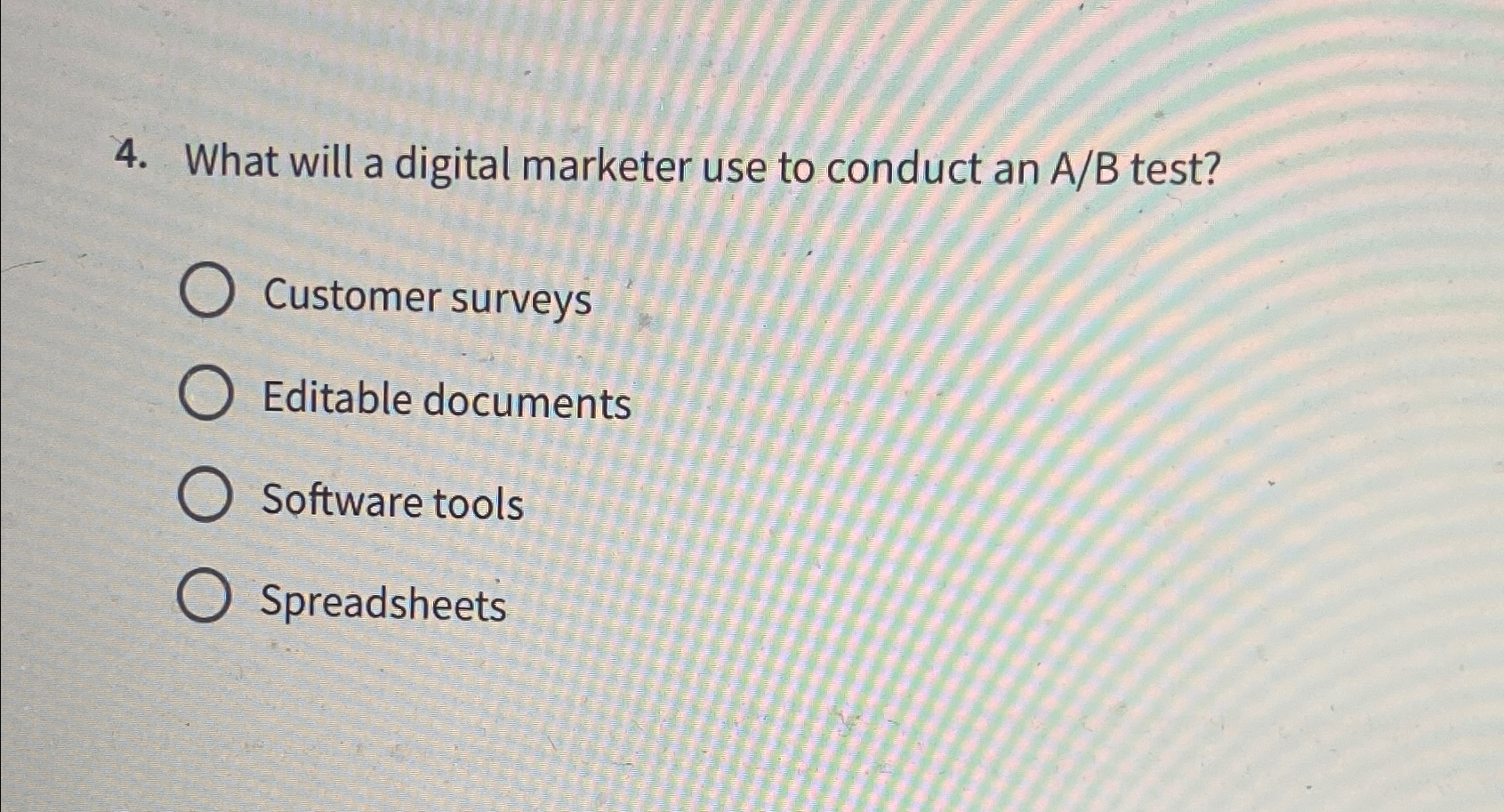  What will a digital marketer use to conduct an AB test?