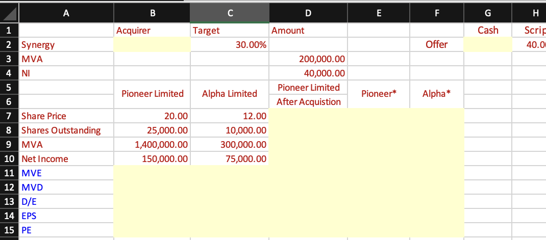  calculate all the yellow box 