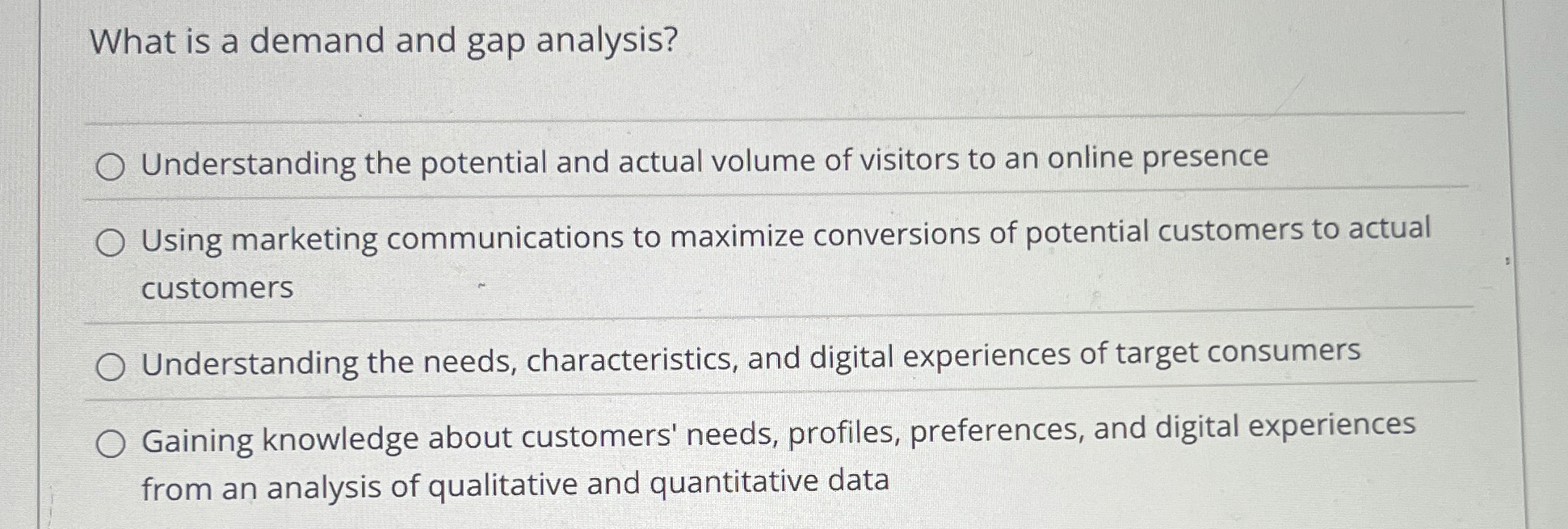  What is a demand and gap analysis? Understanding the potential and