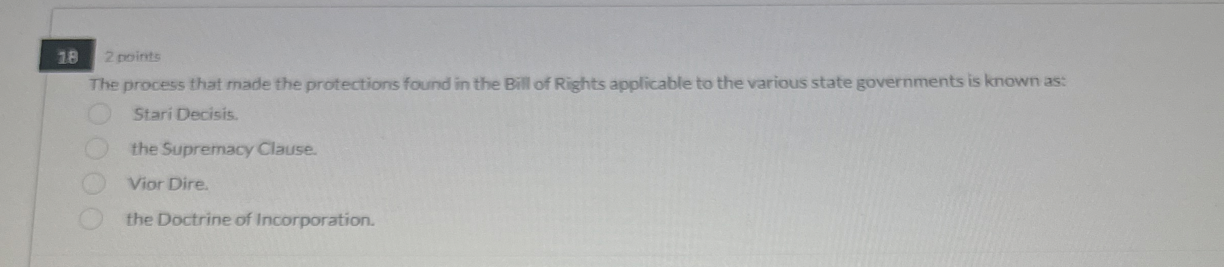  The process that made the protections found in the Bill of