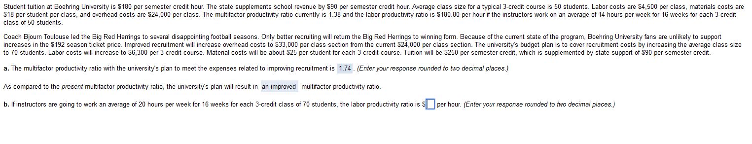  b. If instructors are going to work an average of 20