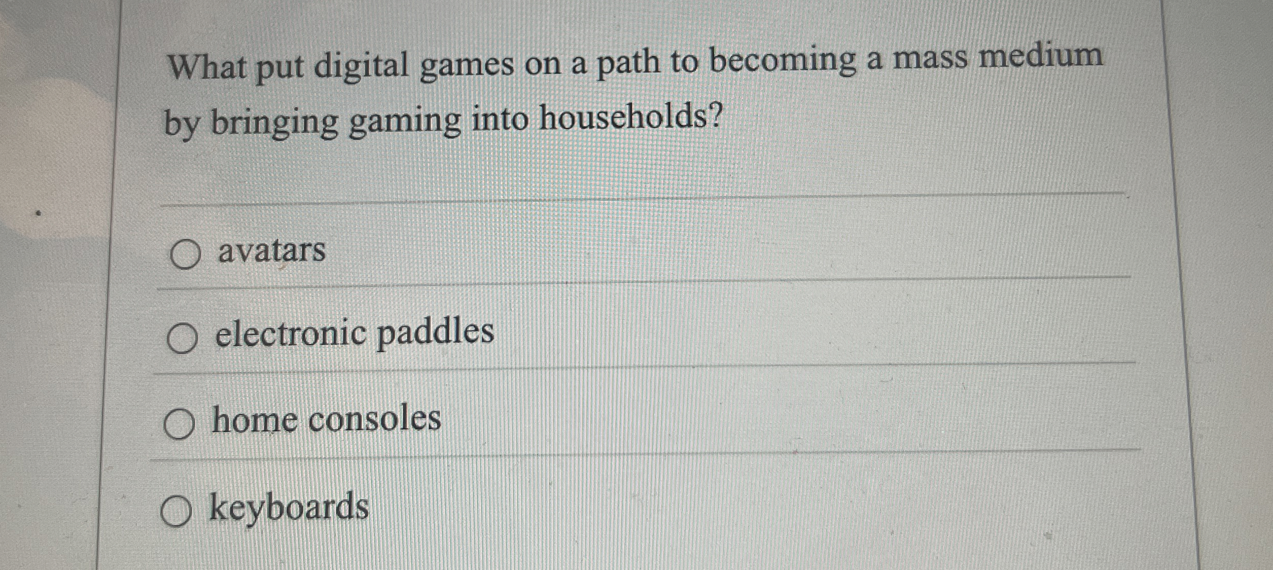  What put digital games on a path to becoming a mass