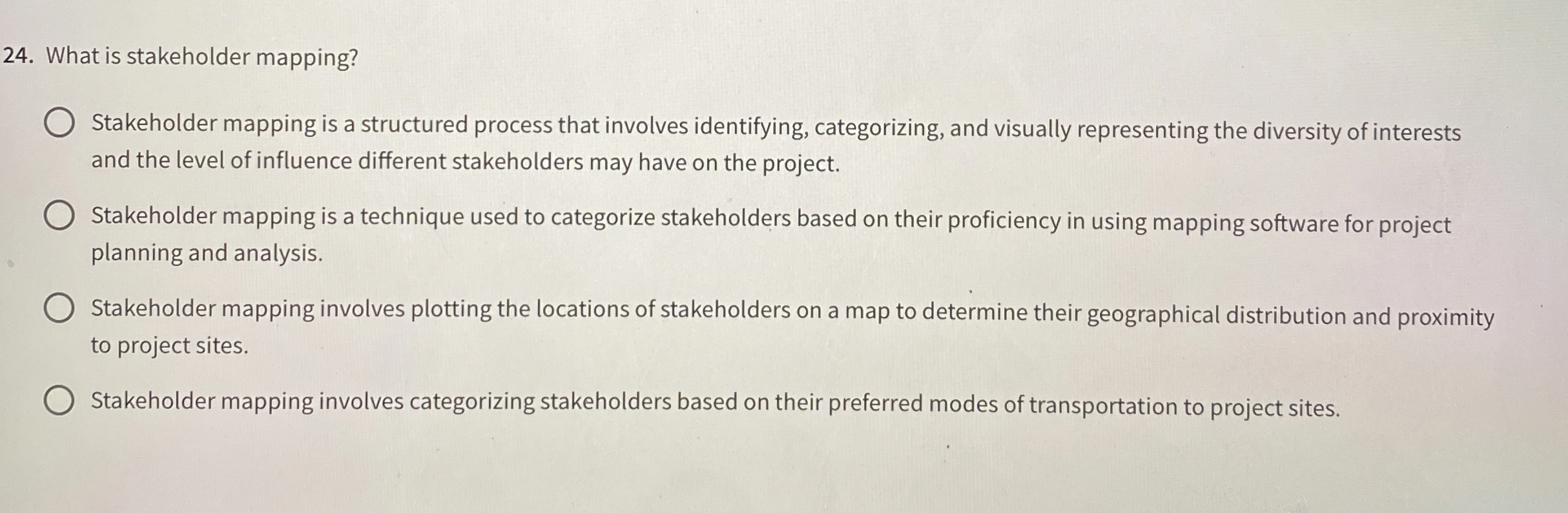  What is stakeholder mapping? Stakeholder mapping is a structured process that