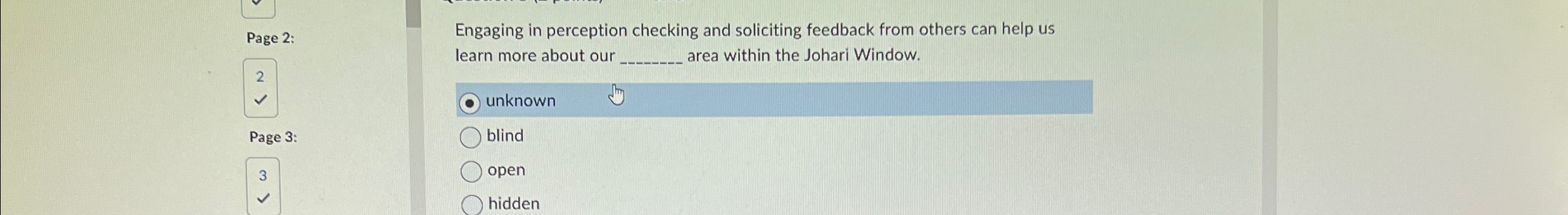  Page 2: 2 Page 3: 3 3 Engaging in perception checking