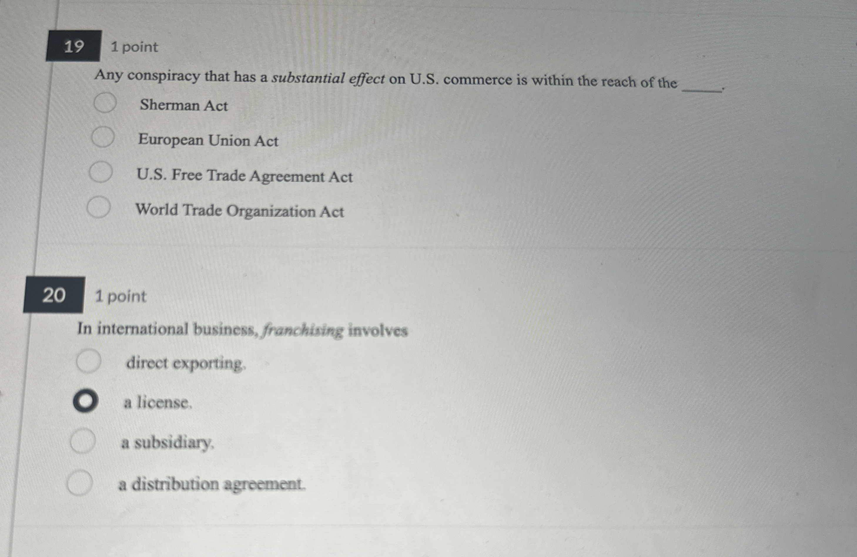  Any conspiracy that has a substantial effect on U.S. commerce is