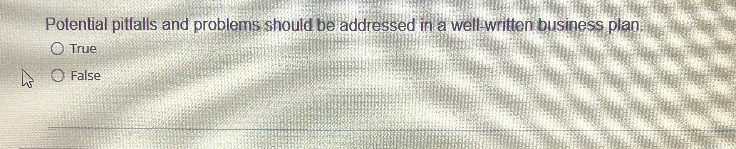  Potential pitfalls and problems should be addressed in a well-written business