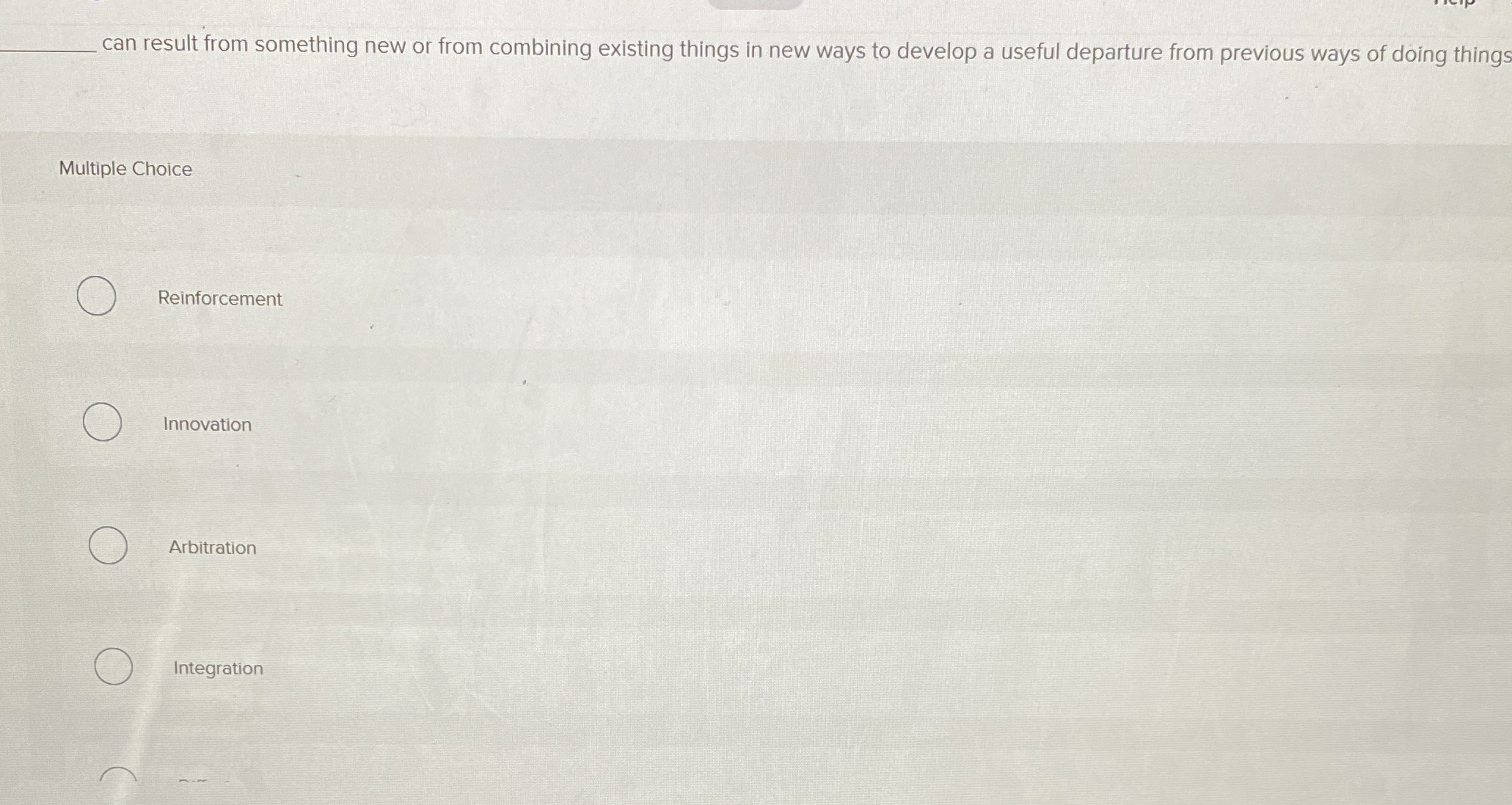  can result from something new or from combining existing things in