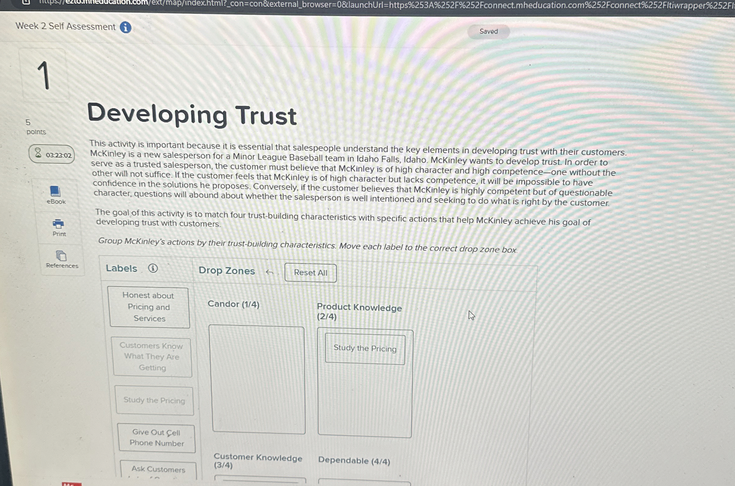  Developing Trust This activity is important because it is essential that