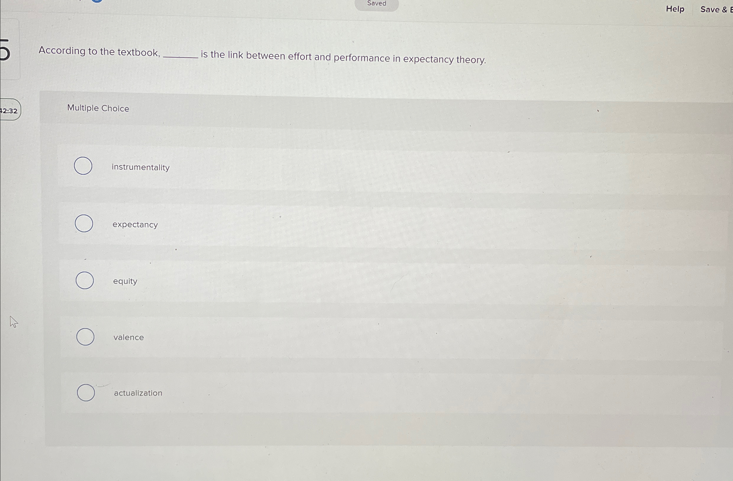  Saved Help Save & According to the textbook, is the link
