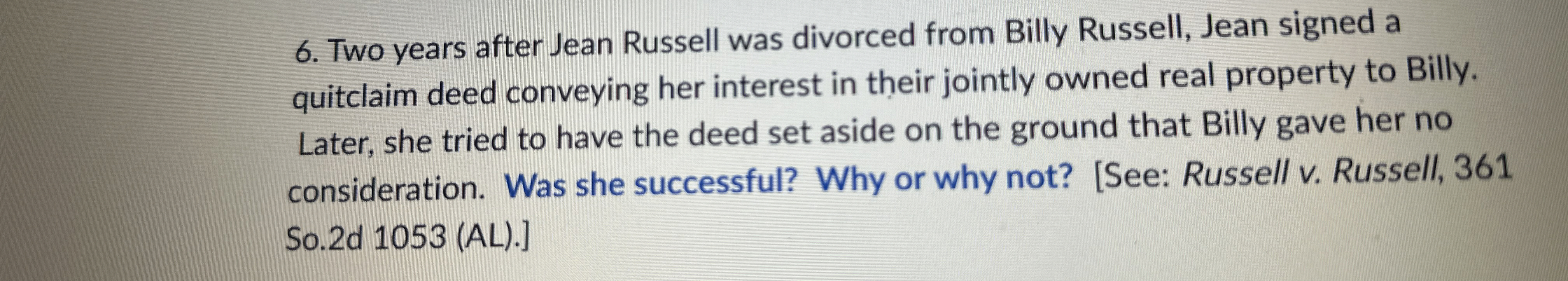  Instructions Please respond to Cases # 5 & 6 on p.982.