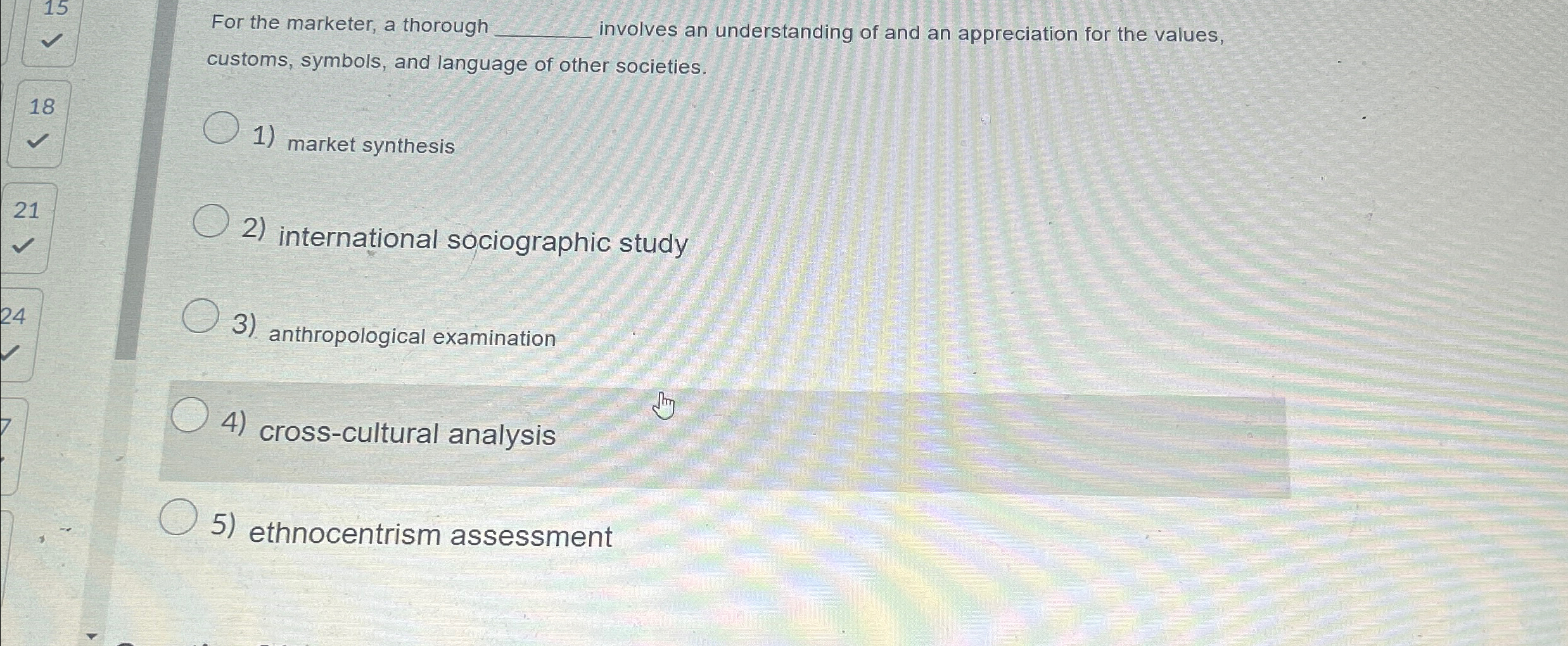  For the marketer, a thorough q, involves an understanding of and