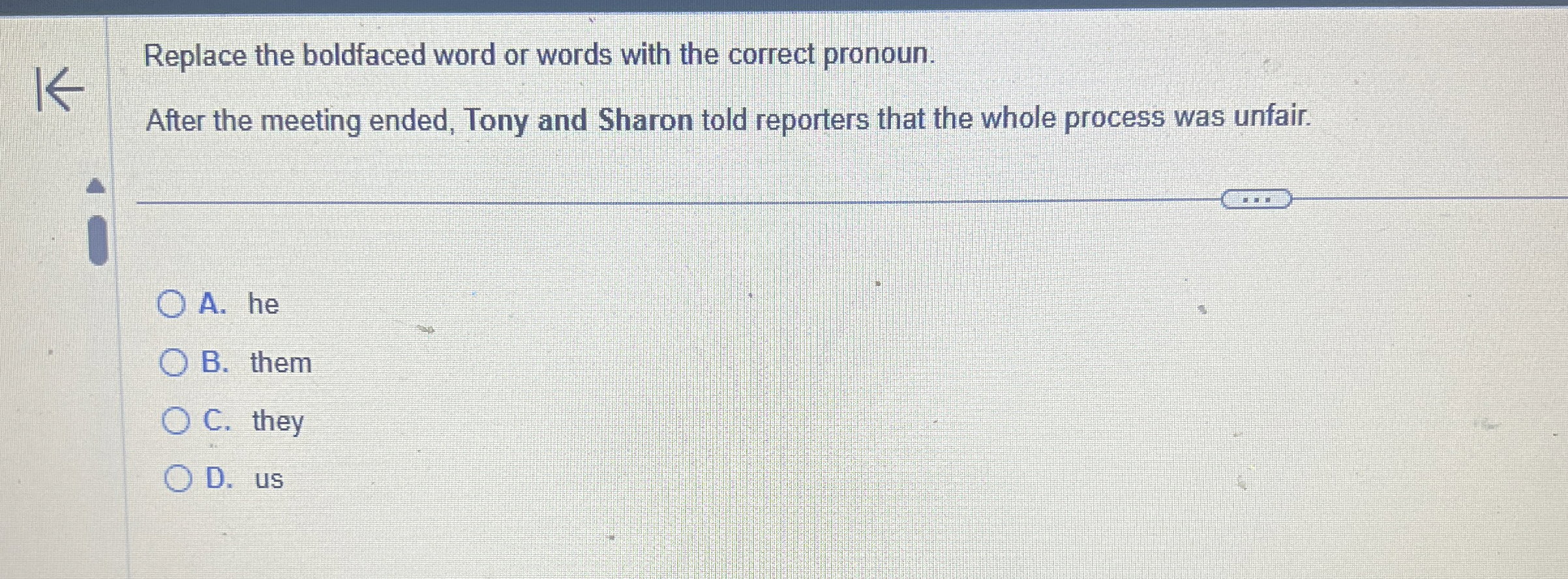  Replace the boldfaced word or words with the correct pronoun. After