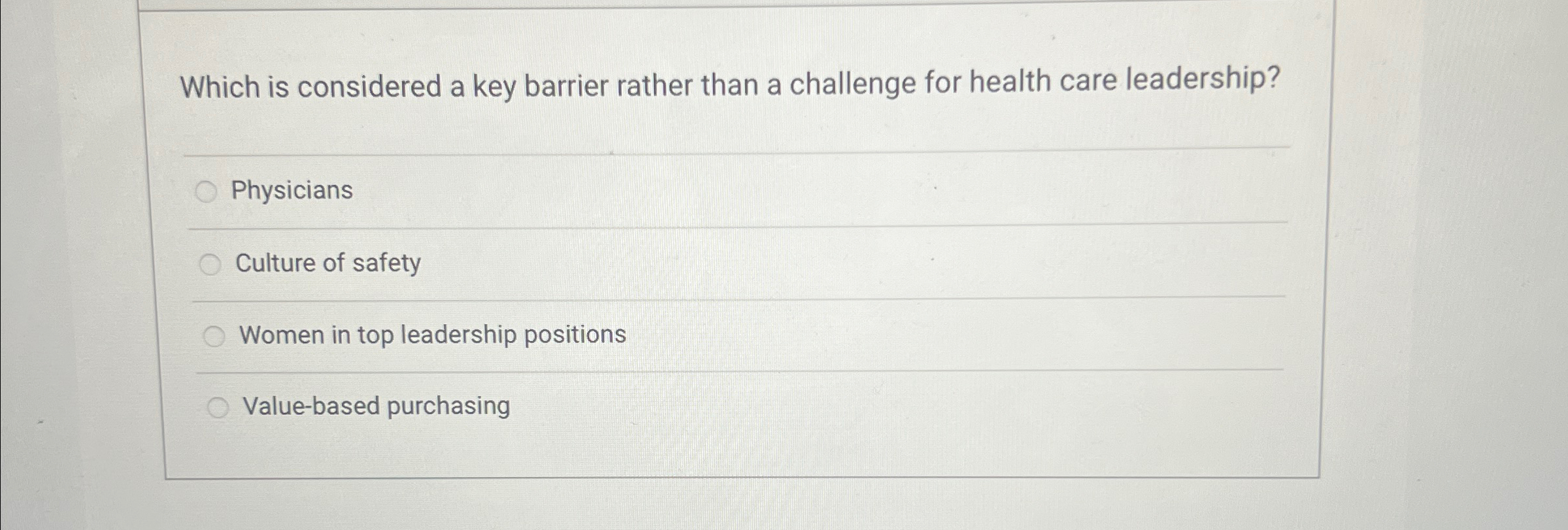  Which is considered a key barrier rather than a challenge for