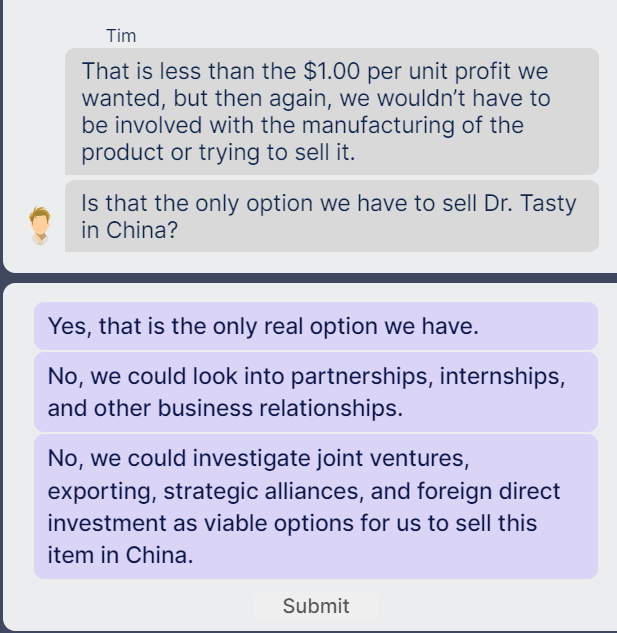  That is less than the $1.00 per unit profit we wanted,