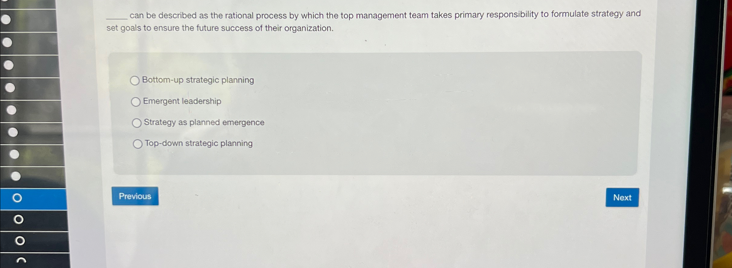  q, can be described as the rational process by which the