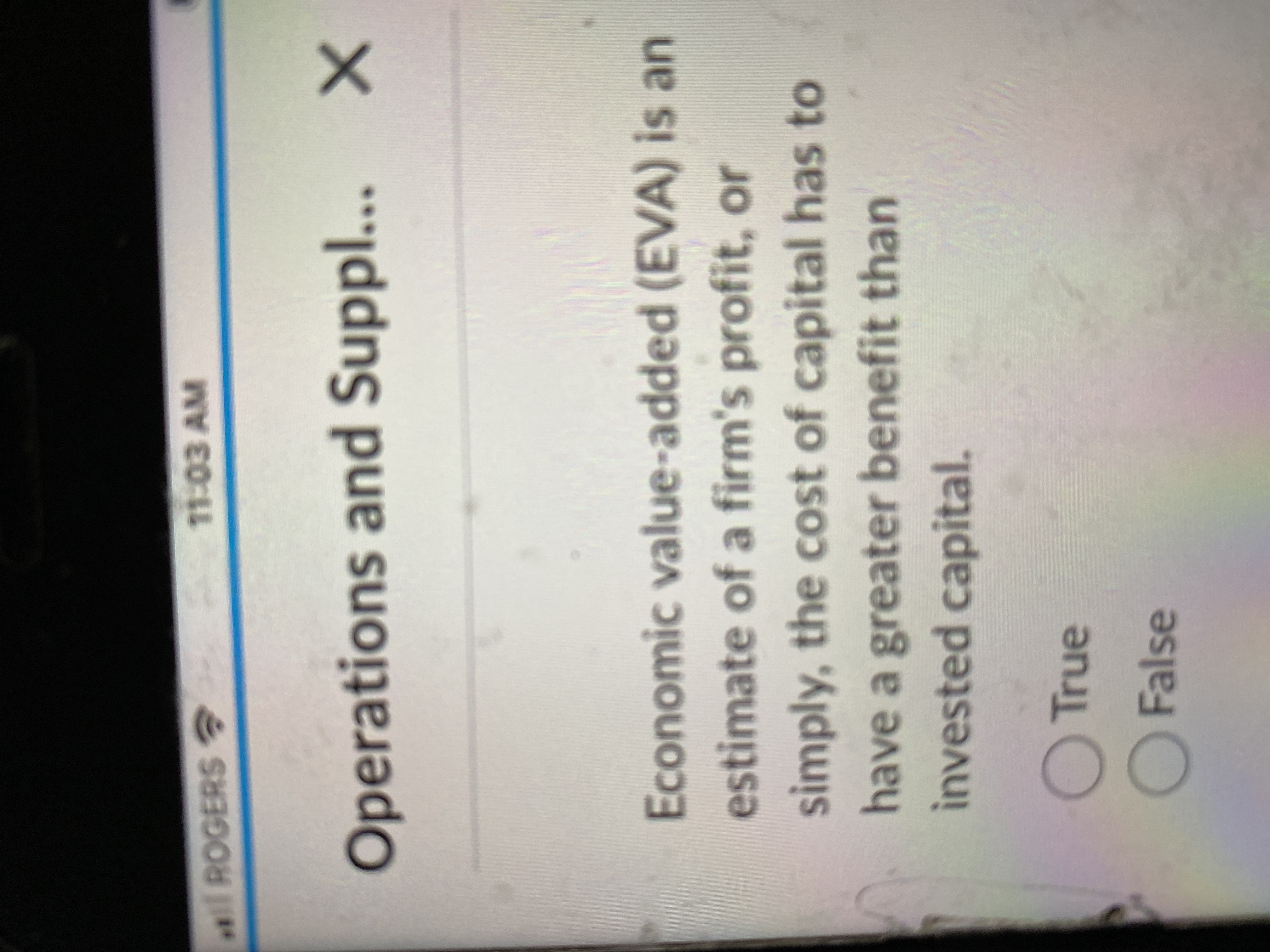  Economic value-added (EVA) is an estimate of a firm's profit, or